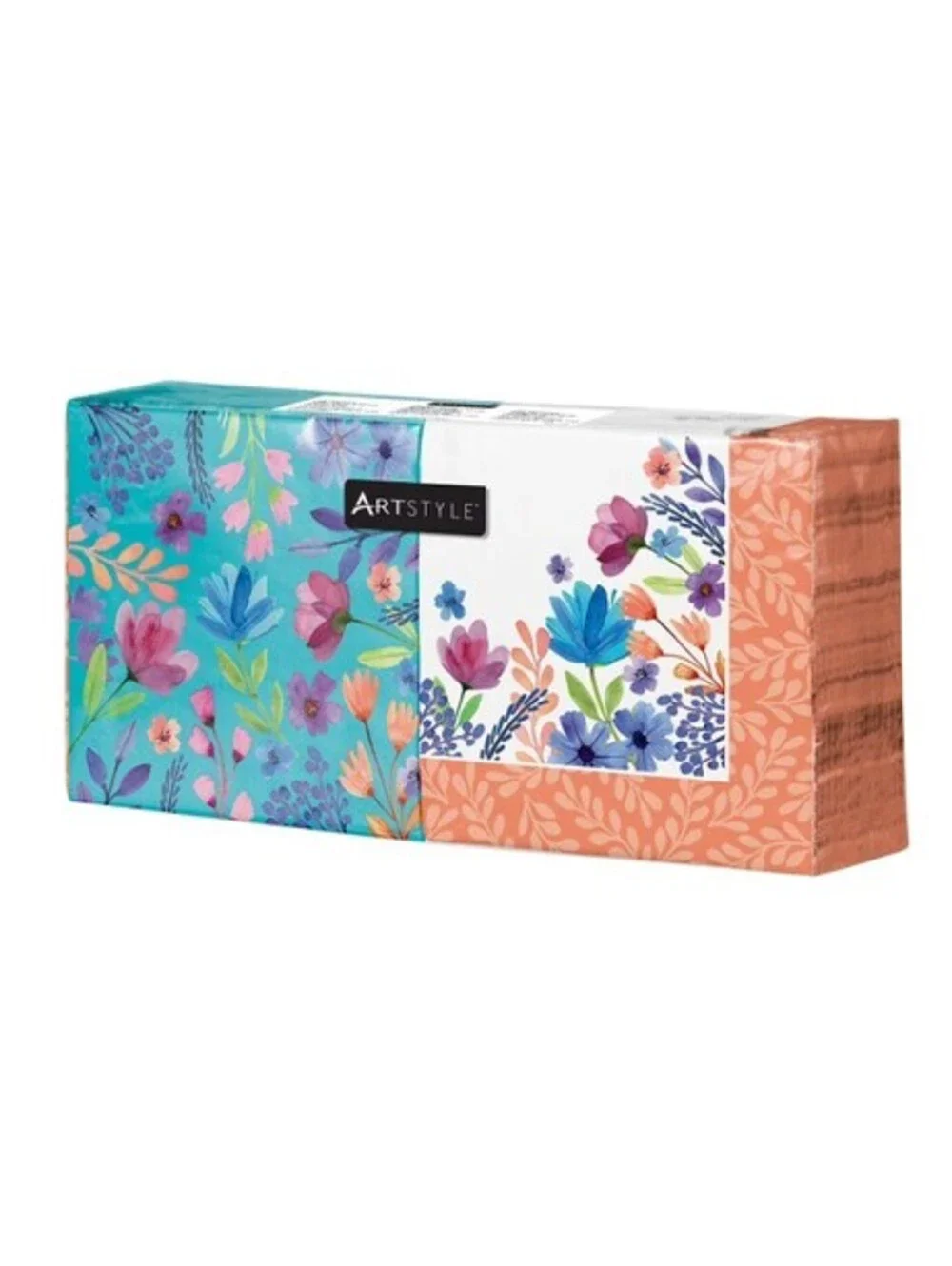 200-Count 3-Ply Printed Disposable Paper Napkin Pack in Spring Floral